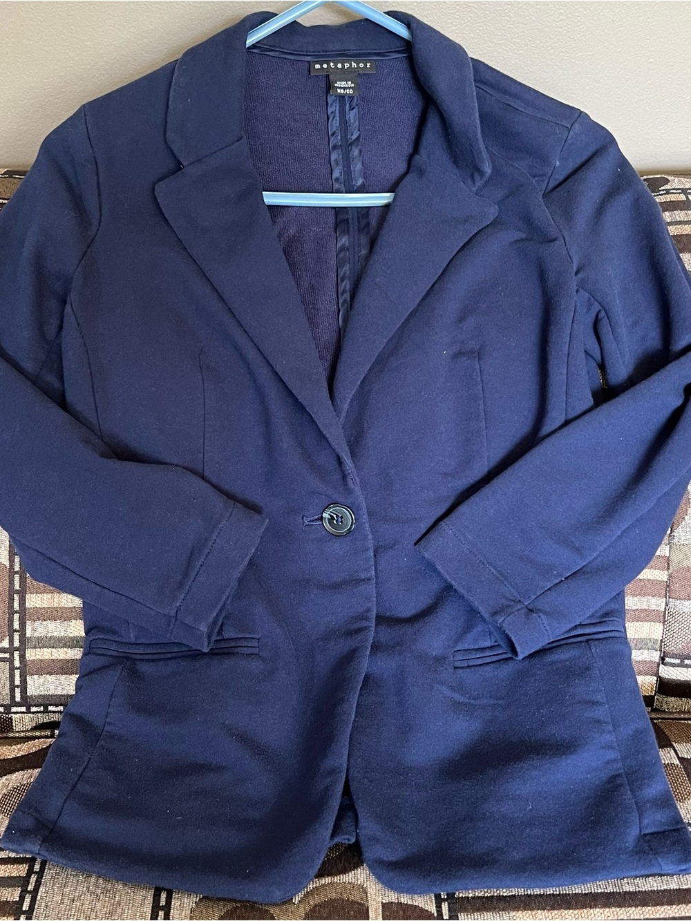 Metaphor Women's Dark Navy Single-Button Blazer